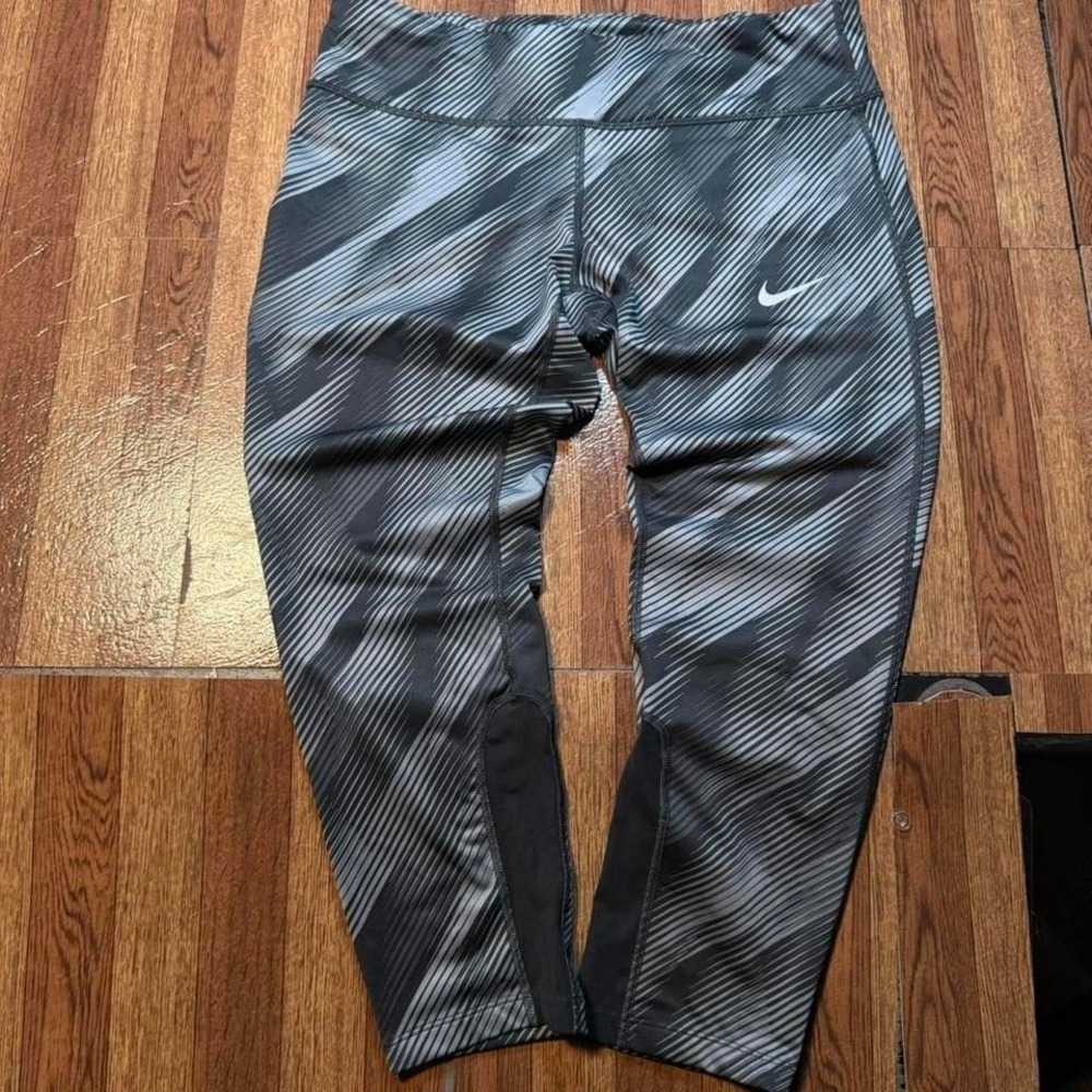 Nike Black Women's Dri-Fit Tech Sportswear Running Tight Leggings Large